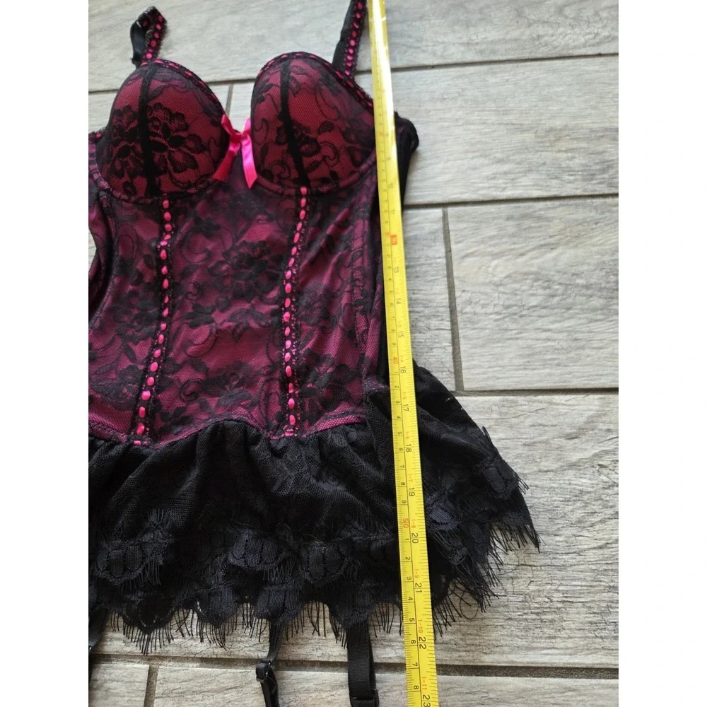 Baci Lingerie Bustier Corset Top S Lace Whimsigoth Sexy Burlesque Romantic NEW